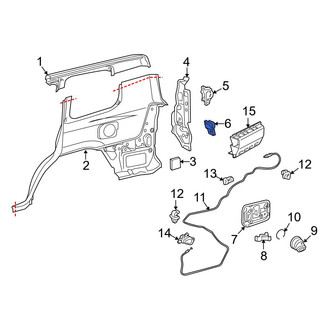 Toyota OE - Rear Left Lower Quarter Panel Reinforcement