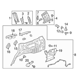 Toyota OE - Quarter Panel - Interior Trim (Driver Side)