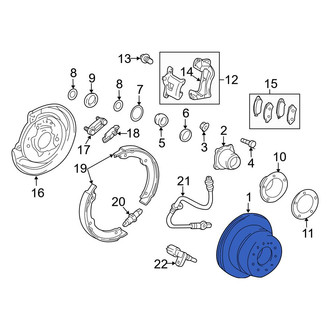 Toyota OE - Rear Disc Brake Rotor