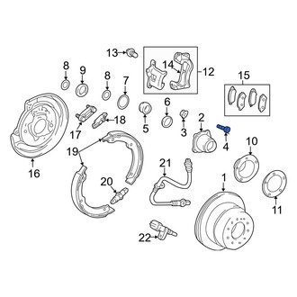 Toyota OE - Axle Hub Mounting Bolt