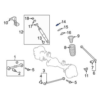 Toyota OE - Rear Suspension Shock Absorber Mount Washer
