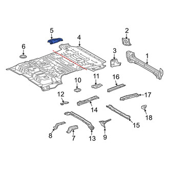 Toyota OE - Rear Left Floor Extension