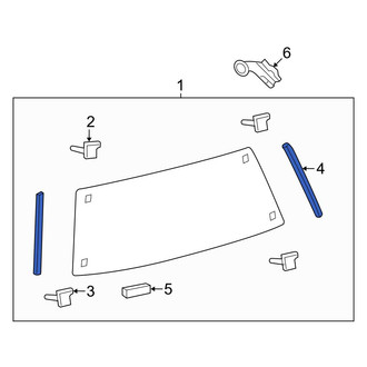 Toyota OE - Rear Left Liftgate Reveal Molding