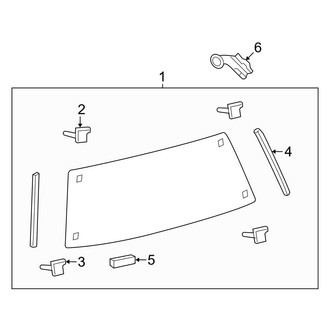 Toyota OE - Lift Gate - Glass
