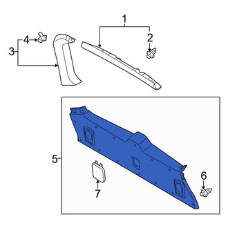 Toyota OE - Rear Lower Liftgate Trim
