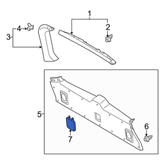 Toyota OE - Rear Liftgate Trim Cover