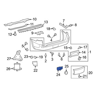 Toyota OE - Rear Parking Aid Sensor