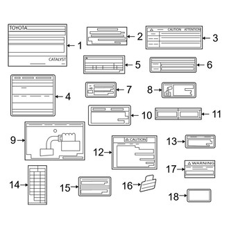 Toyota OE - Information Labels - Labels