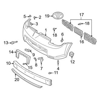 Toyota OE - Front Bumper - Bumper & Components