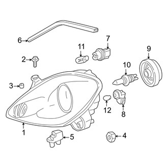 Toyota OE - Front Lamps - Headlamp Components