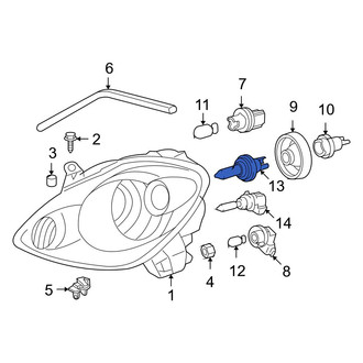 Toyota OE - Front Headlight Bulb