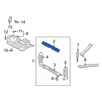 Toyota OE - Front Upper Radiator Support Tie Bar