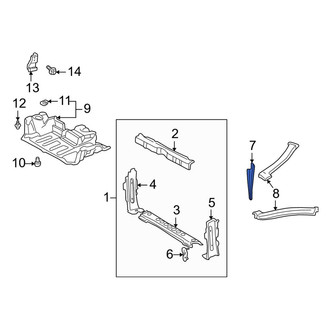 Toyota OE - Front Hood Latch Support