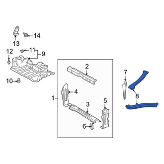 Toyota OE - Front Right Radiator Support Panel Reinforcement