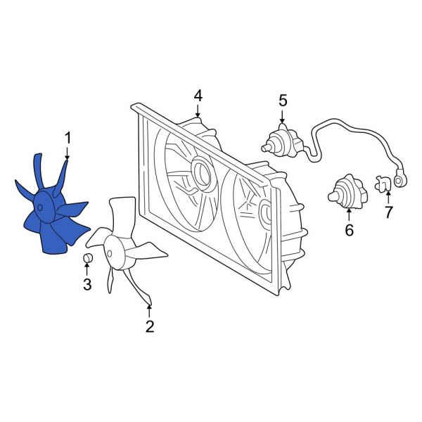 Engine Cooling Fan Blade