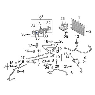 Toyota OE - A/C Compressor Clutch Coil C-Clip