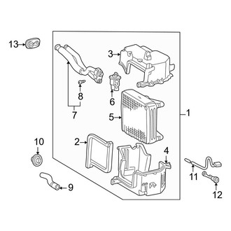 Toyota OE - Air Conditioner & Heater - Evaporator Components