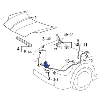 Toyota OE - Front Hood Latch