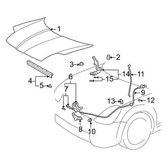 Toyota OE - Hood & Components