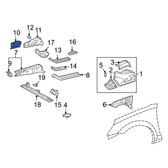 Toyota OE - Frame Side Member Reinforcement