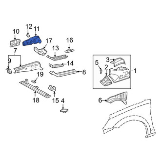 Toyota OE - Frame Side Member Reinforcement