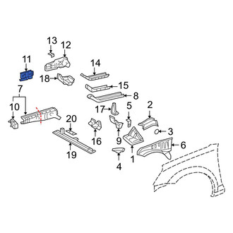 Toyota OE - Frame Side Member Reinforcement