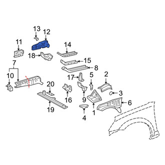 Toyota OE - Frame Side Member Reinforcement