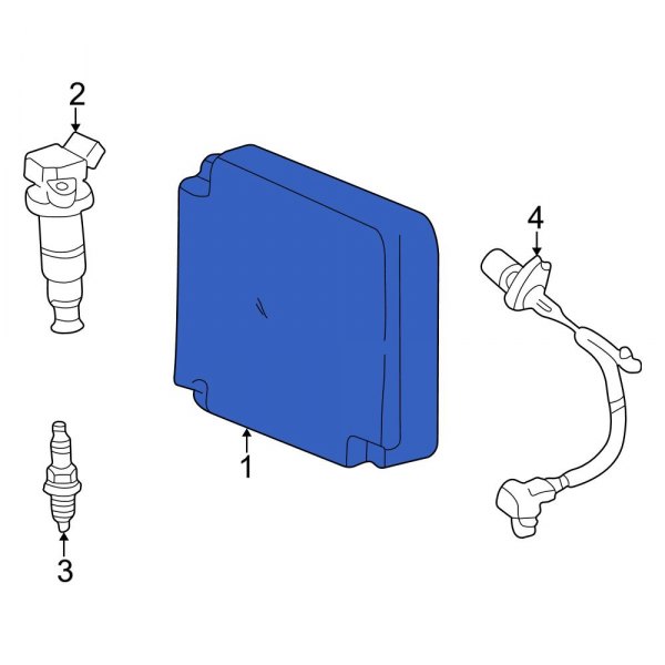 Toyota OE 8966117692 Engine Control Module (ECM)