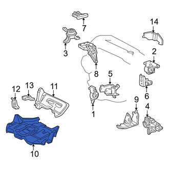 Toyota OE - Powertrain Skid Plate
