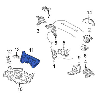Toyota OE - Powertrain Skid Plate