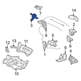 Toyota OE - Right Engine Mount