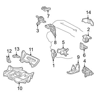 Toyota OE - Engine / Transaxle - Engine & Transmission Mounting