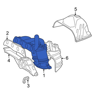Toyota OE - Catalytic Converter with Integrated Exhaust Manifold