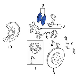 Toyota OE - Front Disc Brake Pad Set