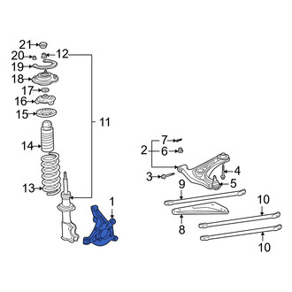 Toyota OE - Front Left Steering Knuckle