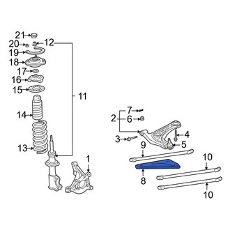 Toyota OE - Front Left Suspension Subframe Crossmember