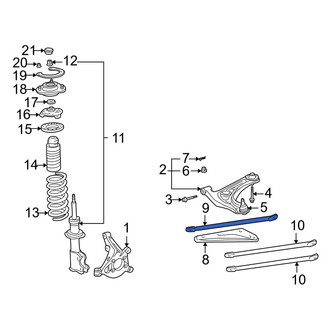 Toyota OE - Front Left Suspension Crossmember Reinforcement