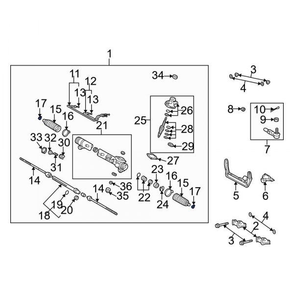 Rack and Pinion Bellows Clamp