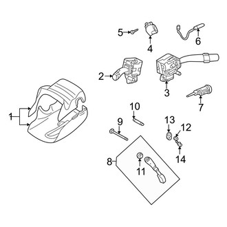 Toyota OE - Steering Column - Shroud, Switches & Levers