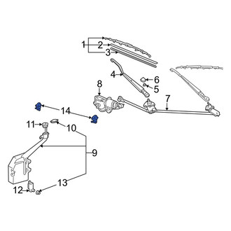 Toyota OE - Front Windshield Washer Nozzle