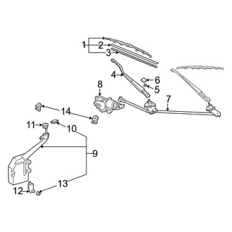 Toyota OE - Windshield - Wiper & Washer Components