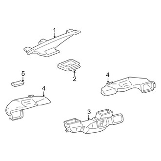 Toyota OE - Instrument Panel - Ducts