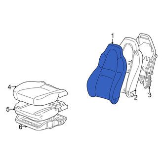 Toyota OE - Front Left Seat Back Cushion Cover