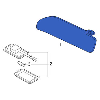Toyota OE - Left Sun Visor