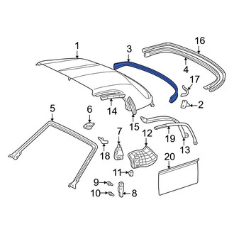 Toyota OE - Roof Panel Seal