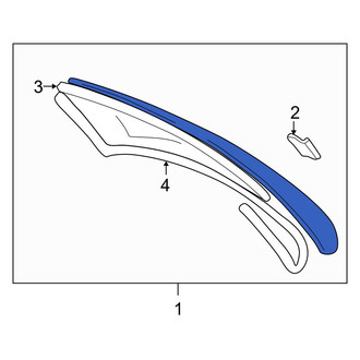 Toyota OE - Rear Back Glass