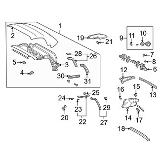 Toyota OE - Convertible/Soft Top - Cover & Components