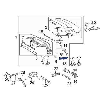 Toyota OE - Front Right Roof Drip Molding