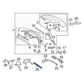 Toyota OE - Convertible Top Case Seal