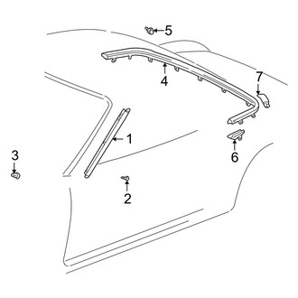 Toyota OE - Convertible/Soft Top - Exterior Trim